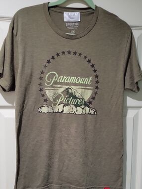 Paramount Pictures Olive Graphic Crewneck T-Shirt